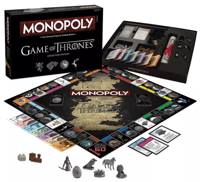 monopólio game of thrones