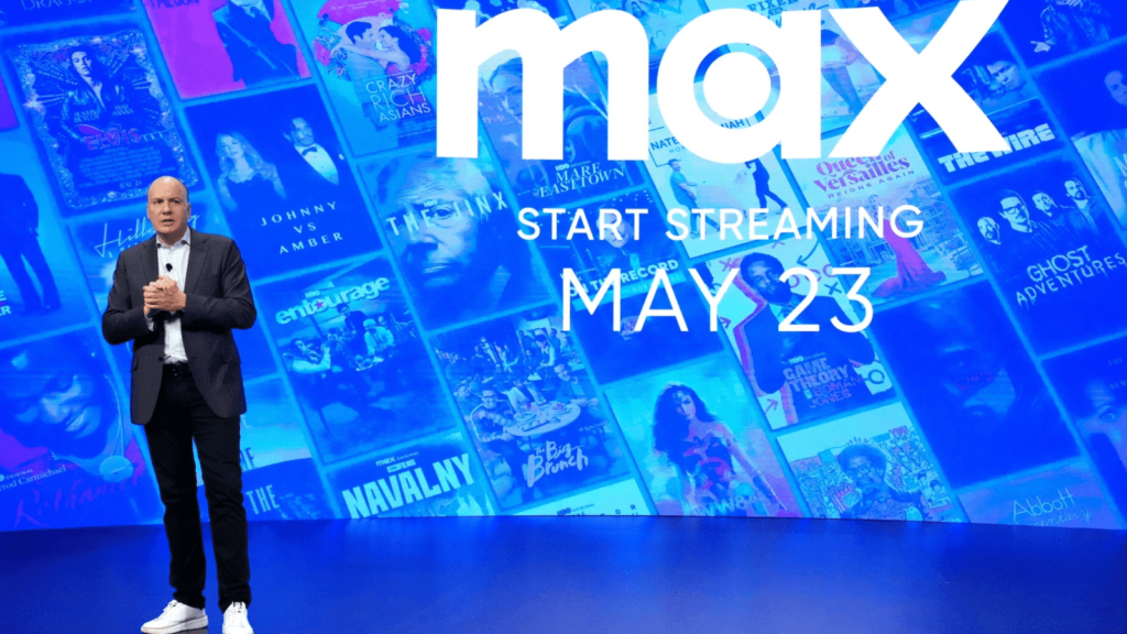 apresentação do rebranding do streamer max